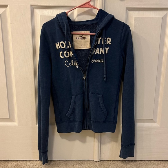 Blue Hollister hoodie sweatshirt size small - Picture 2 of 4